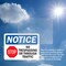 Signmission No Trespassing Or Through Traffic Sign, Vinyl Decal, 14in W x 10in L, 2PK OS-2PACK-NS-D-1014-L-14962 - alternate 2